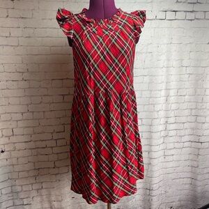 Vineyard Vines Red Plaid Midi Dress